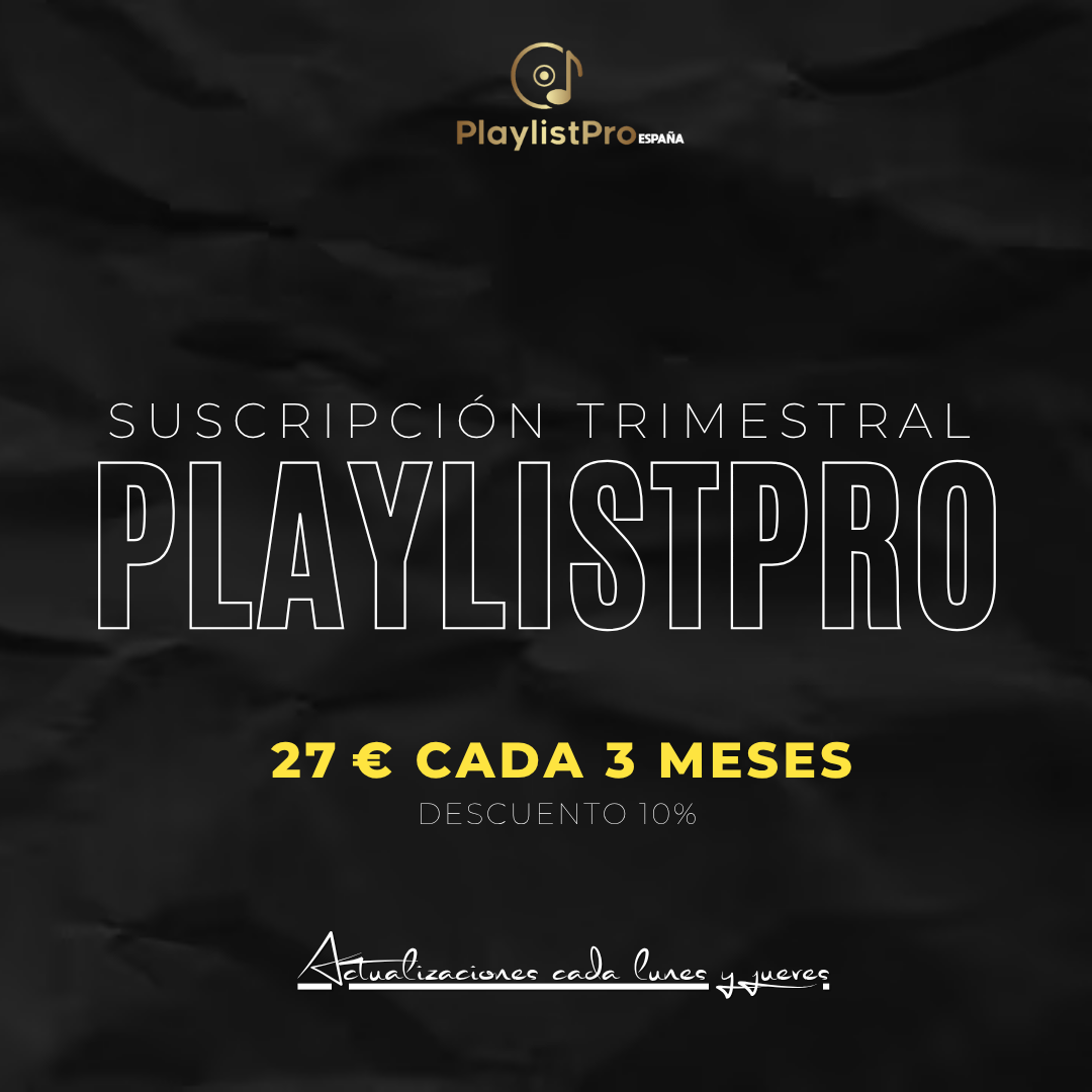 Portada oficial de la suscripción trimestral PlaylistPro